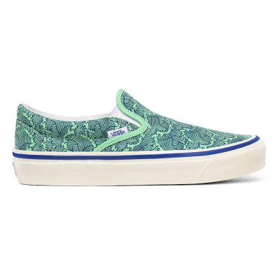 Vans Anaheim Factory Classic Slip-On 98 DX - Kadın Slip-On Ayakkabı (Yeşil)